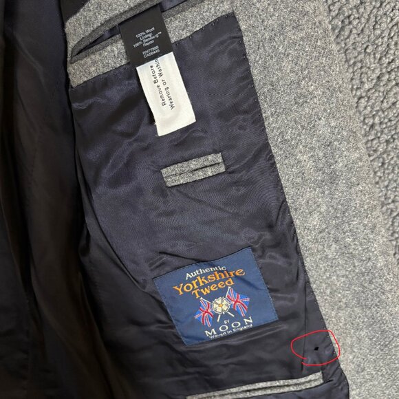 J Crew Ludlow Yorkshire Tweed Wool England Blazer Sport Coat - Men's Size 40R - Picture 7 of 12